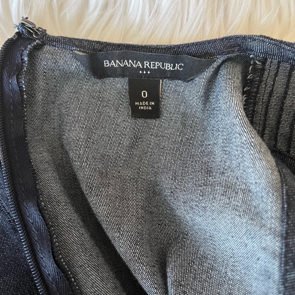 {Banana Republic Factory} Sleeveless Denim Dress in Blue - Women's 0 - Picture 10 of 11